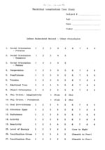 Summary Form for
	  Other Procedures Infant Behavior Record